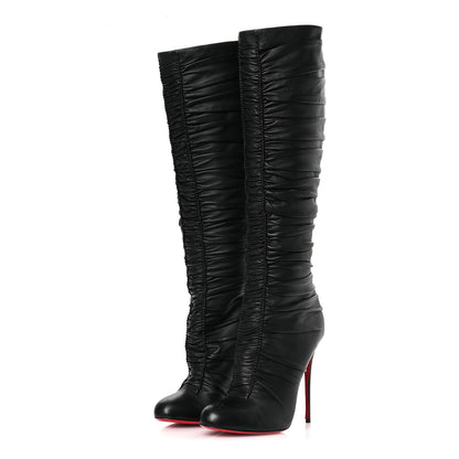 Christian Louboutin Calfskin Lina 100 Boots 40.5 Black 4 of 11