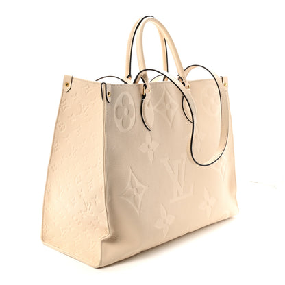 Louis Vuitton Empreinte Monogram Giant Onthego GM Creme 3 of 9