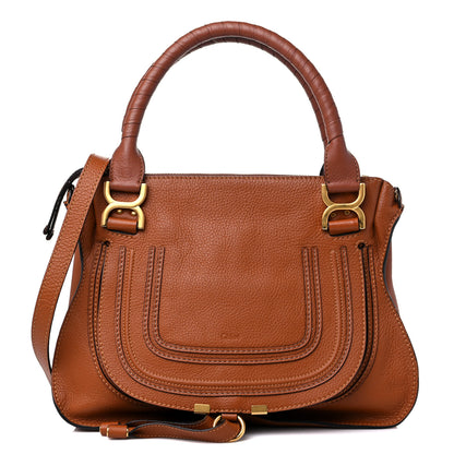Chloe Calfskin Medium Marcie Satchel Tan 1 of 12