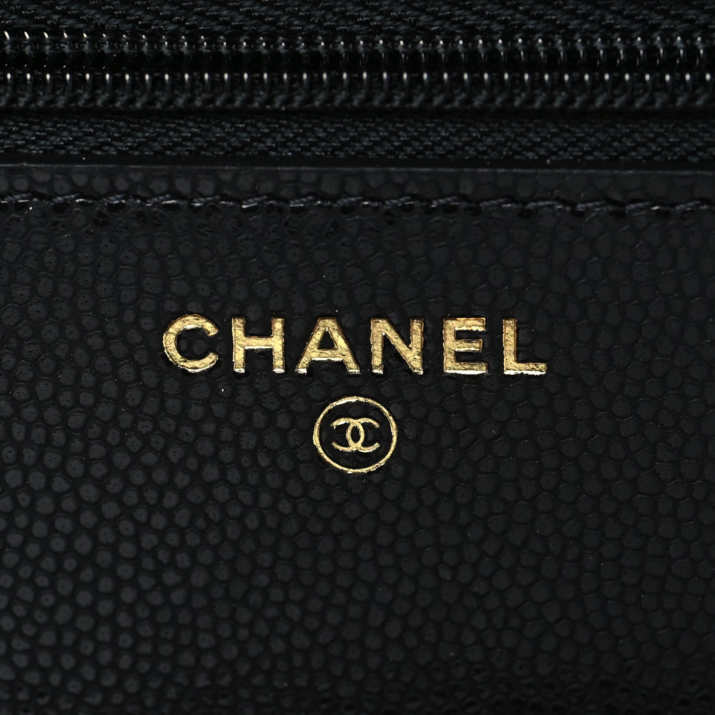 Caviar Quilted Twist Your Buttons Wallet On Chain WOC Black