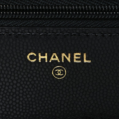 Chanel Caviar Quilted Twist Your Buttons Wallet On Chain WOC Black 6 of 10