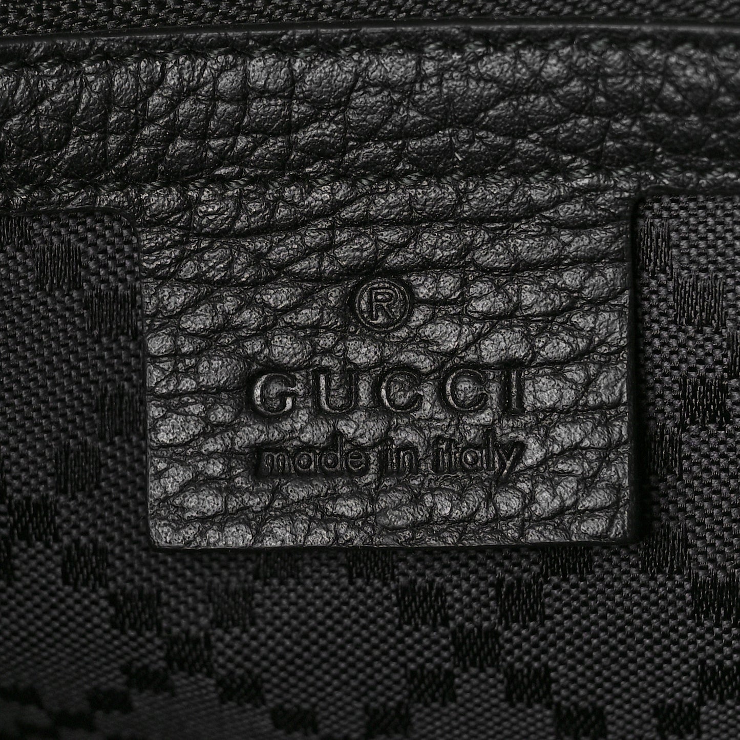 Pebbled Calfskin Briefcase Black