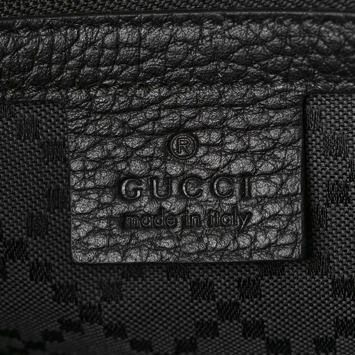 Gucci Pebbled Calfskin Briefcase Black 6 of 8
