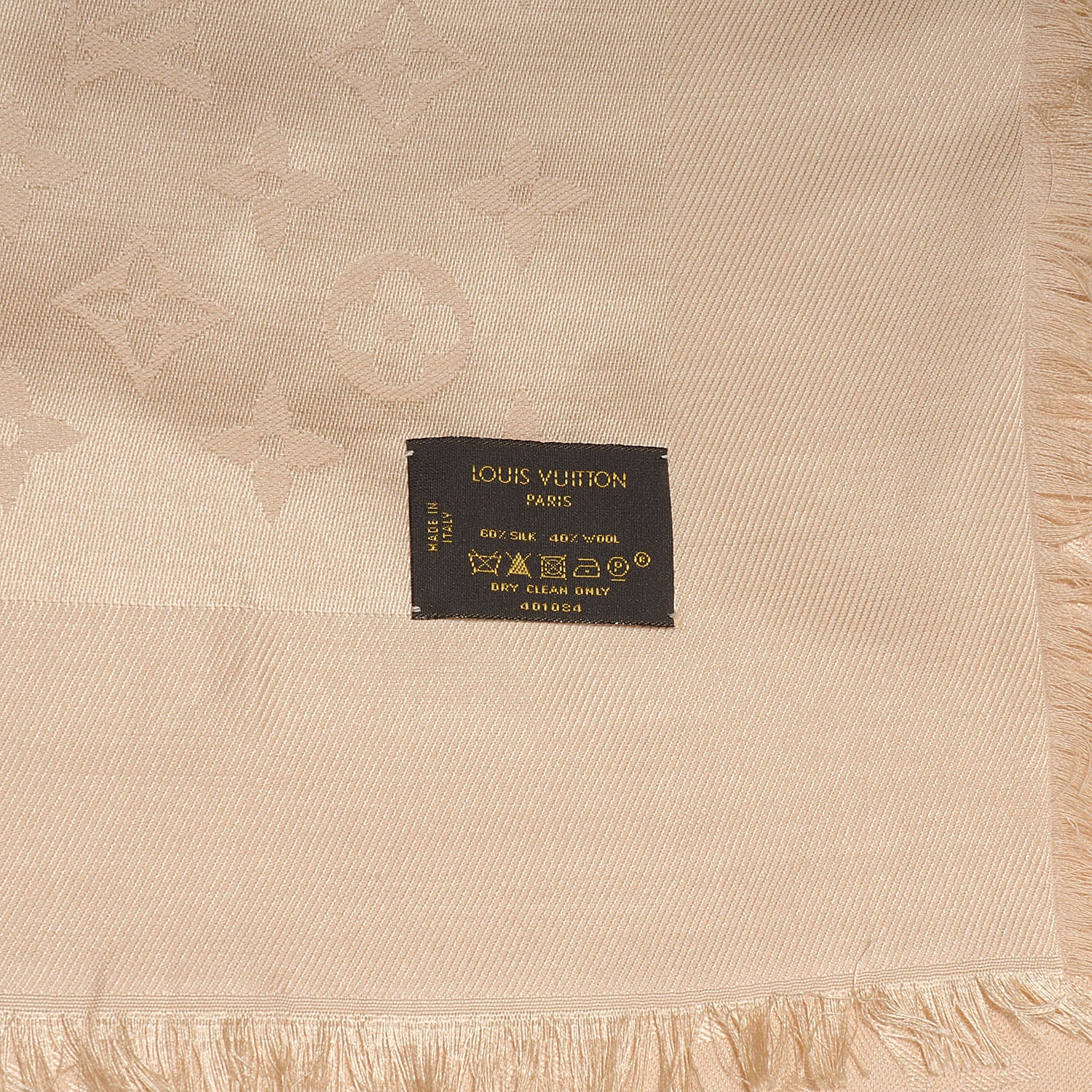 Louis Vuitton Silk Wool Monogram Shawl 5 of 5