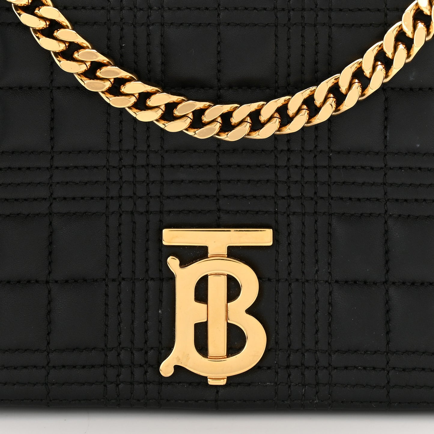 Lambskin Quilted Small Lola Bag Black
