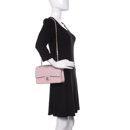 Chanel Caviar Quilted Medium Double Flap Light Pink 2 of 11