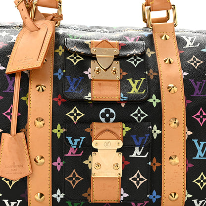 Louis Vuitton Monogram Multicolor Keepall 45 Black 6 of 13