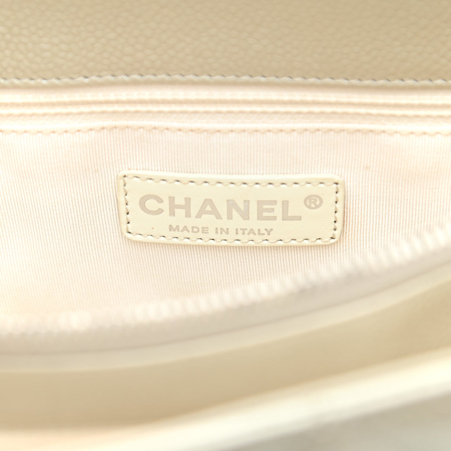 Metallic Caviar Quilted Grand Shopping Tote GST Light Gold