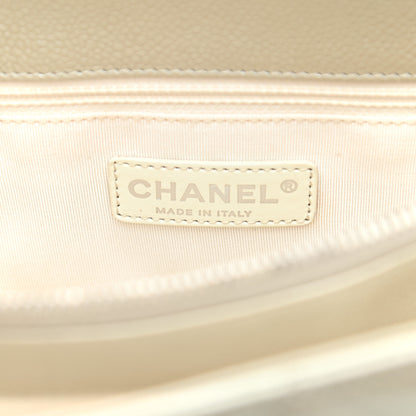 Chanel Metallic Caviar Quilted Grand Shopping Tote GST Light Gold 6 of 13