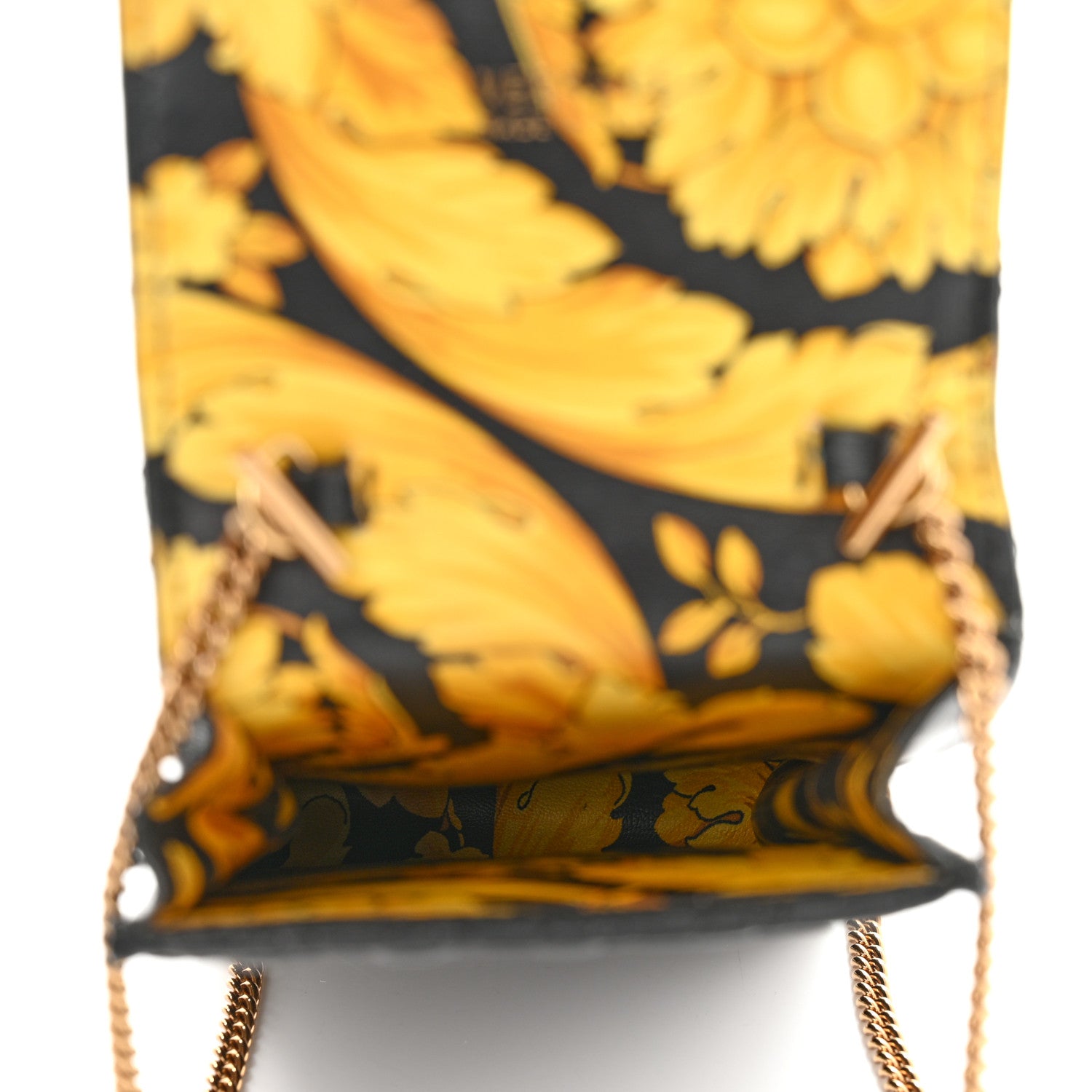 Versace Nappa Quilted Virtus Cell Phone Crossbody Black 5 of 9