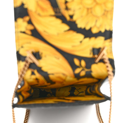 Versace Nappa Quilted Virtus Cell Phone Crossbody Black 5 of 9