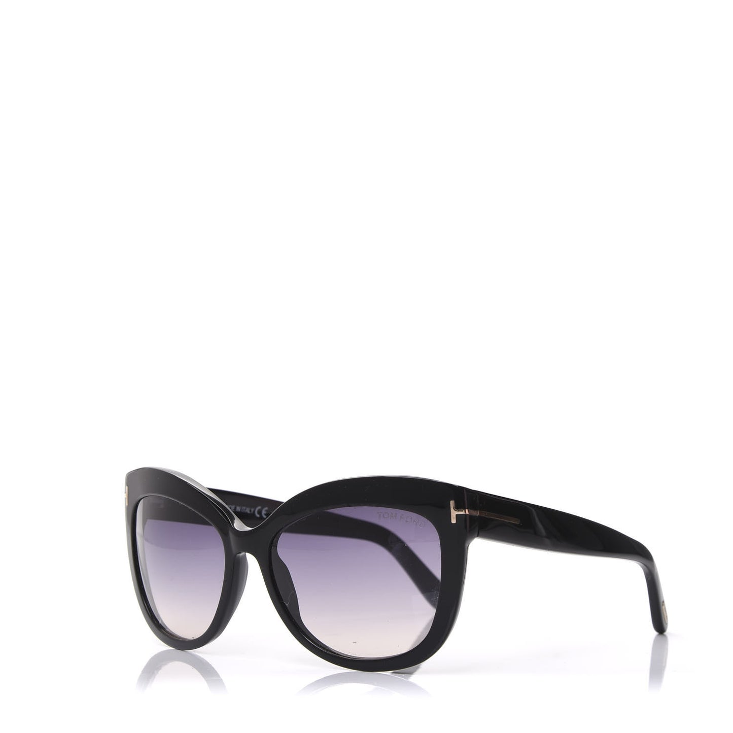 Acetate Alistair Cat Eye Sunglasses TF524 Black