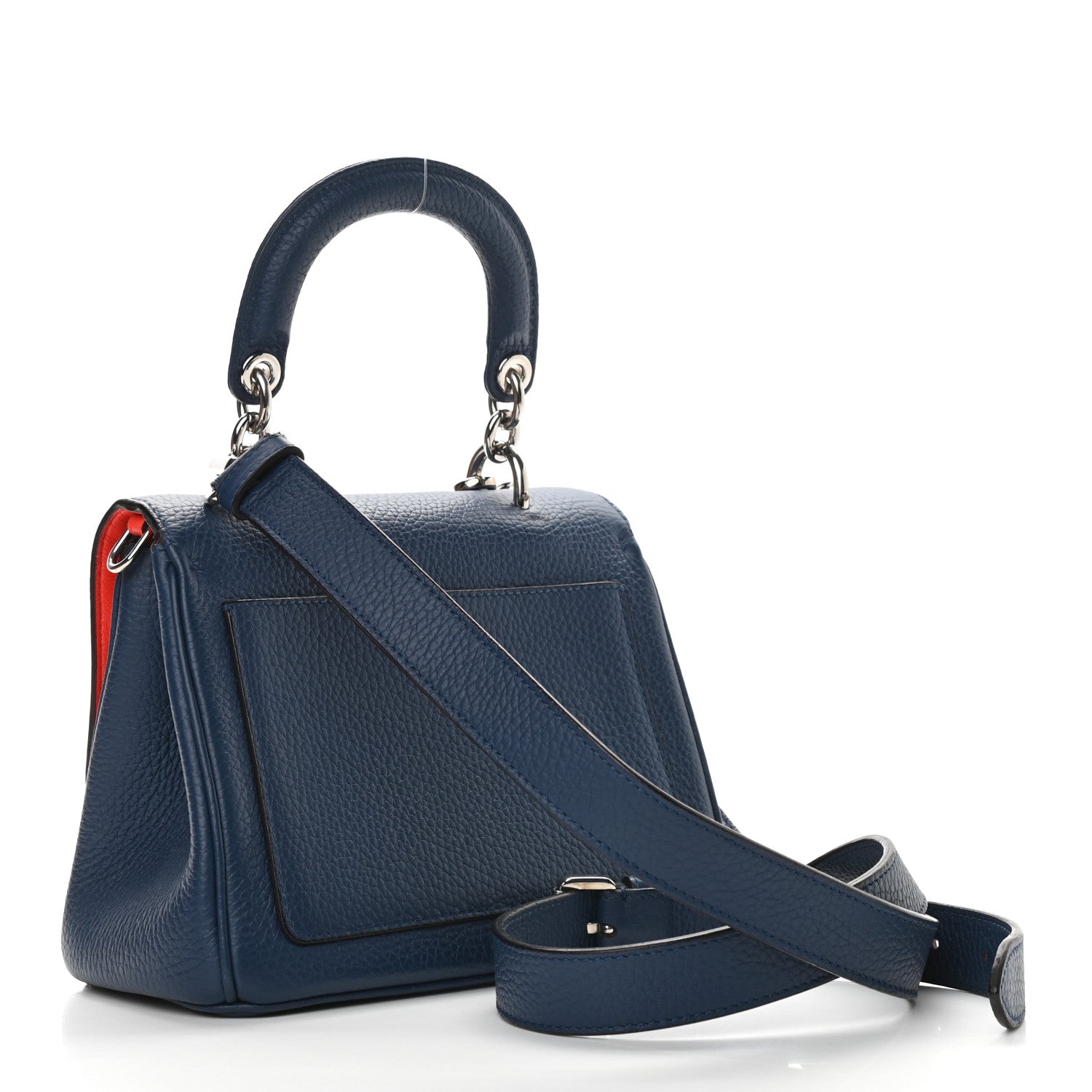 Christian Dior Bullcalf Mini Be Dior Flap Navy 3 of 8