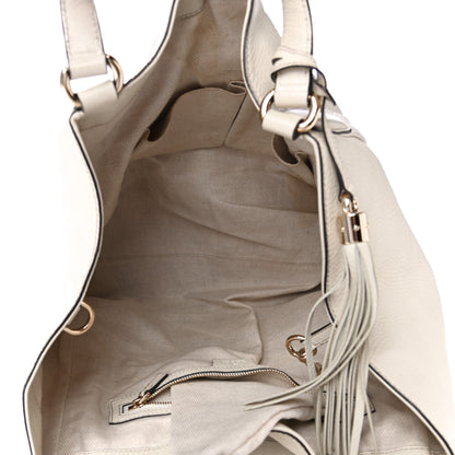 Gucci Pebbled Calfskin Medium Soho Shoulder Bag Off White 4 of 4