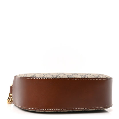 Gucci GG Supreme Monogram Cuoio Toscano Mini Chain Shoulder Bag Beige Ebony Cuir 4 of 11