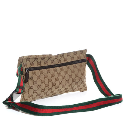 Gucci Monogram Web Belt Bag Dark Brown 3 of 7