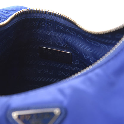 Prada Nylon Re-Edition 2005 Shoulder Bag Indaco 9 of 10