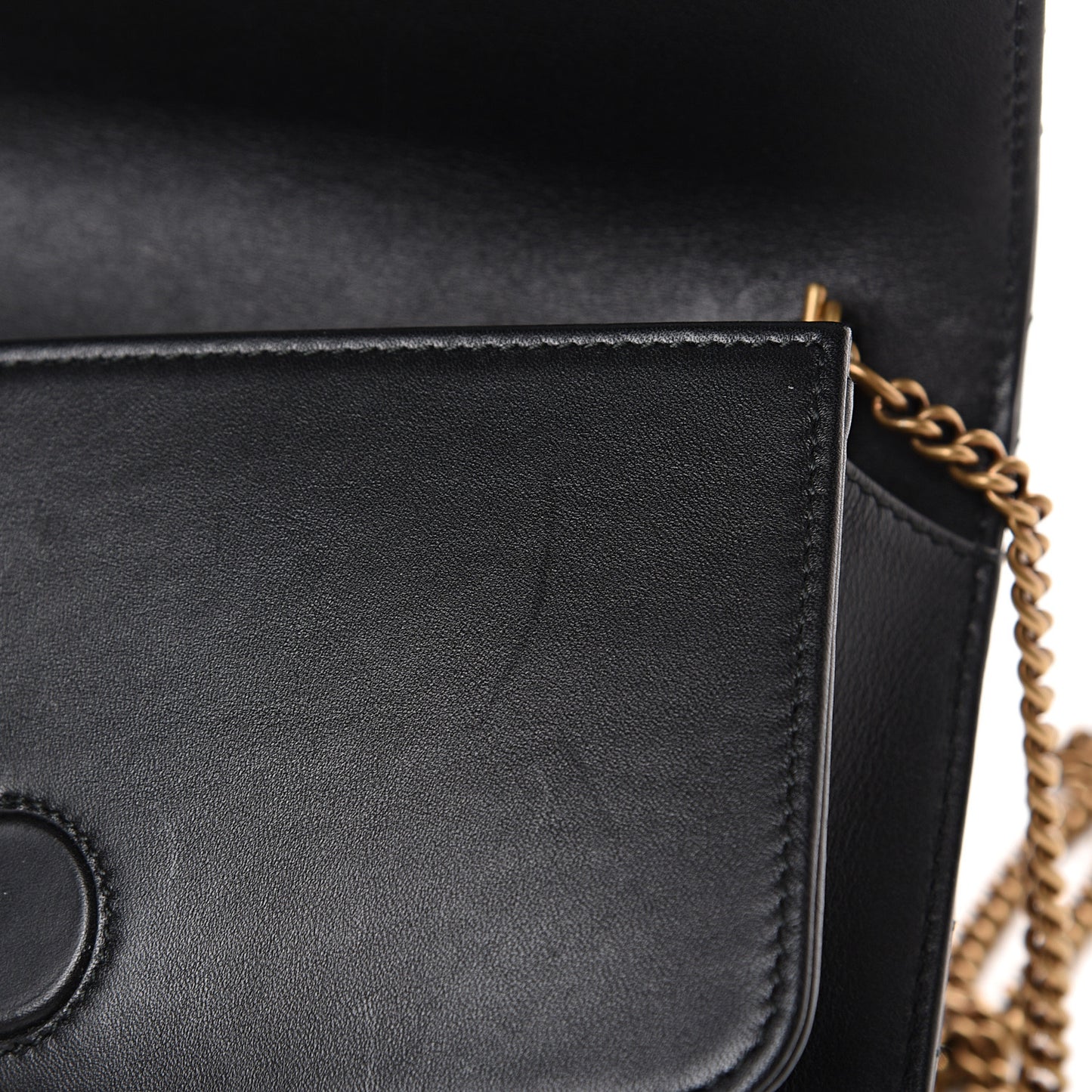 Calfskin Matelasse GG Marmont Mini Bag Black