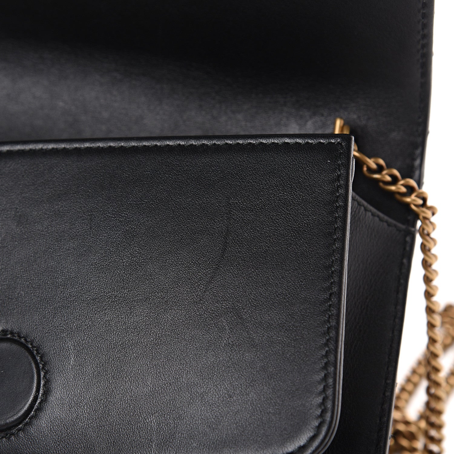 Gucci Calfskin Matelasse GG Marmont Mini Bag Black 9 of 14