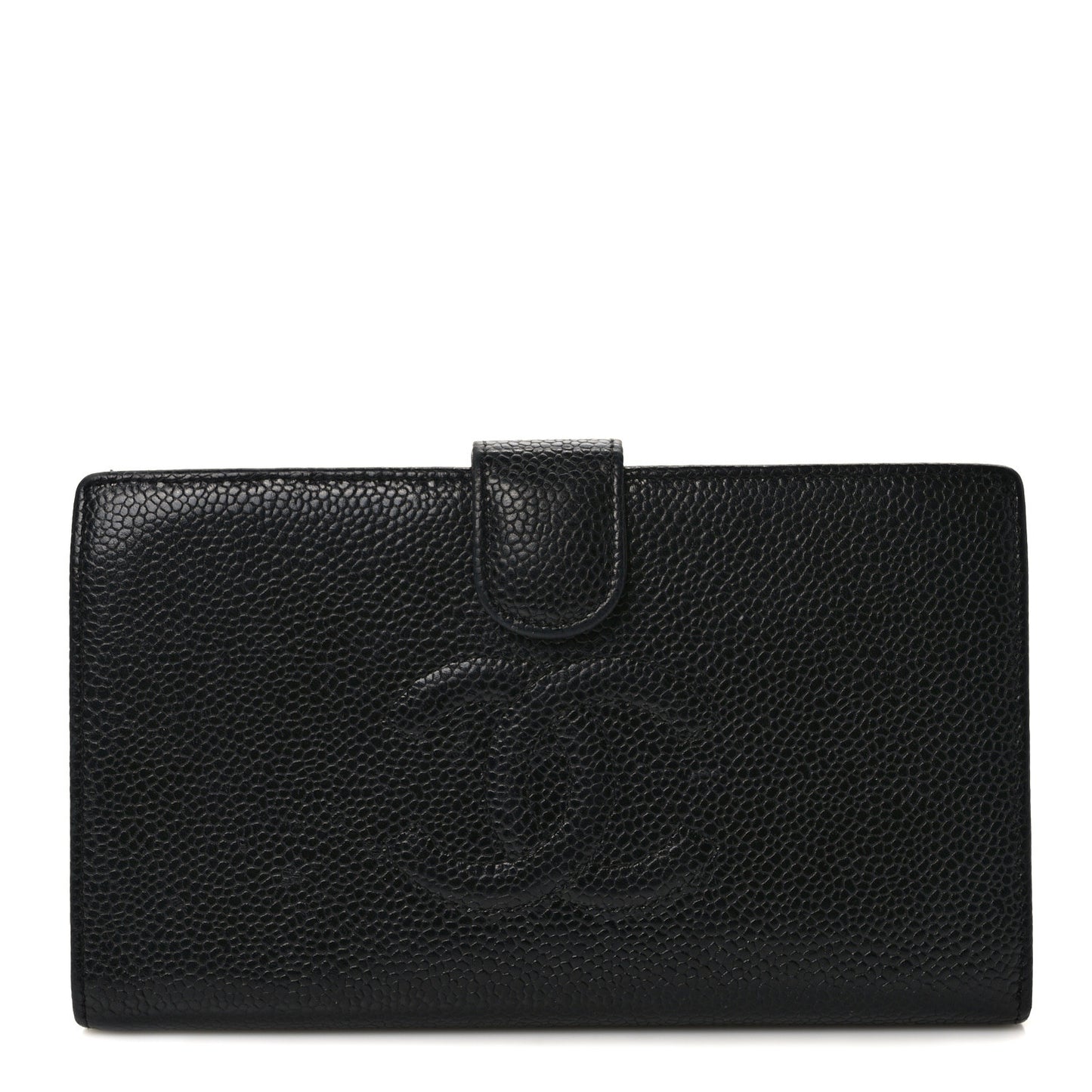 Caviar Timeless CC French Wallet Black
