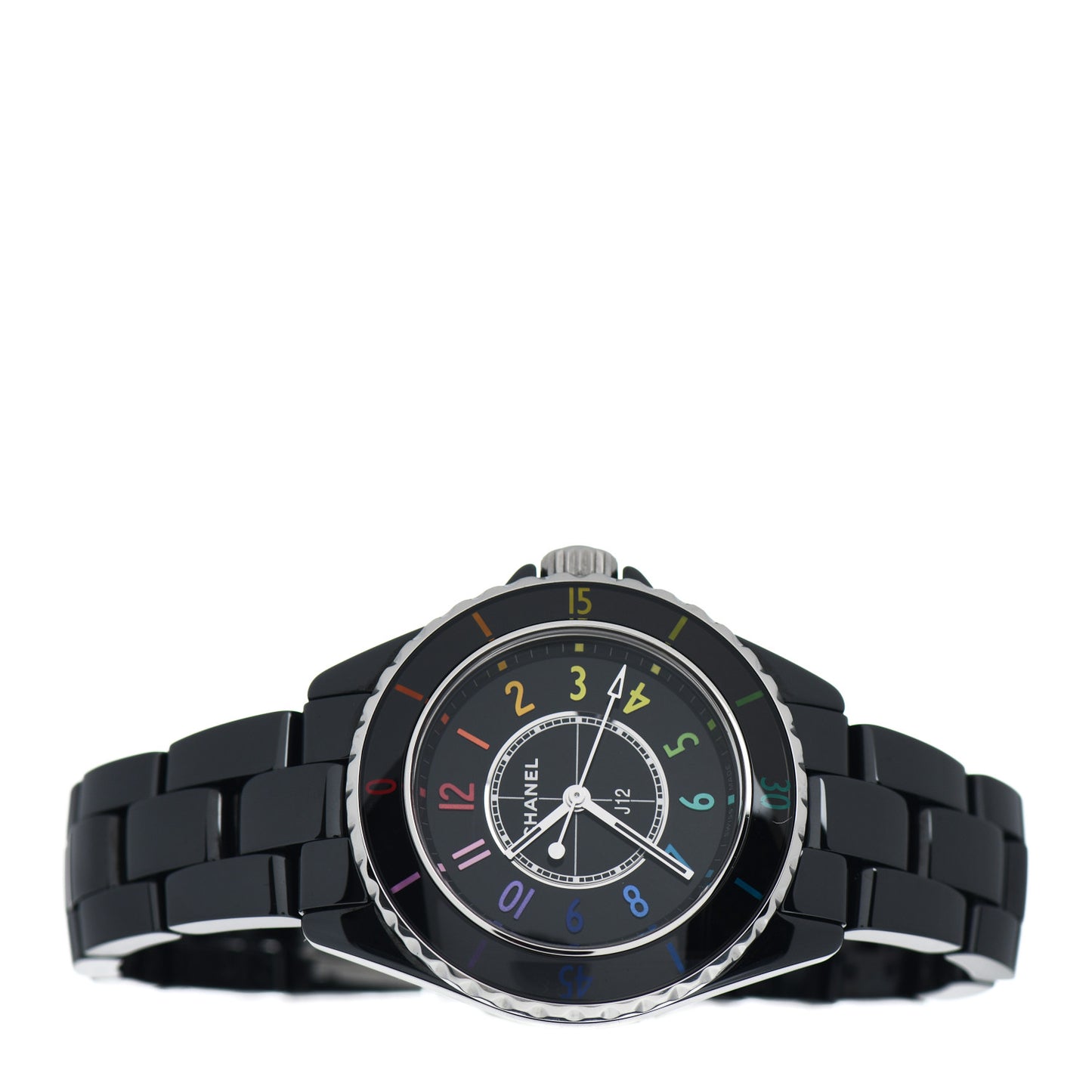 Stainless Steel Ceramic 33mm J12 Electro Quartz Watch Black