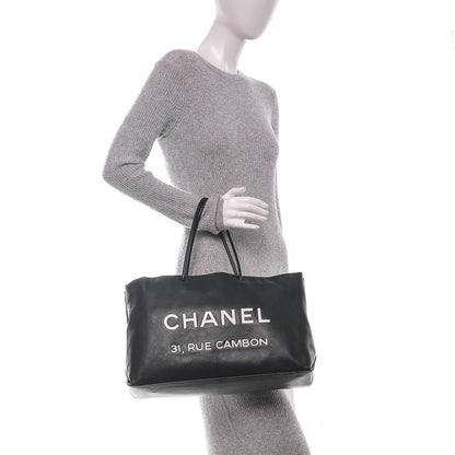 Chanel Calfskin Large Essential 31 Rue Cambon Tote Black 2 of 6
