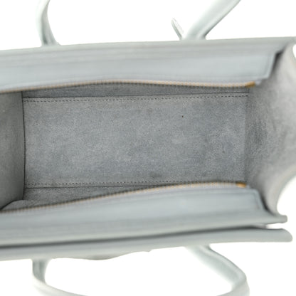 Celine Drummed Calfskin Nano Luggage Almond 5 of 17
