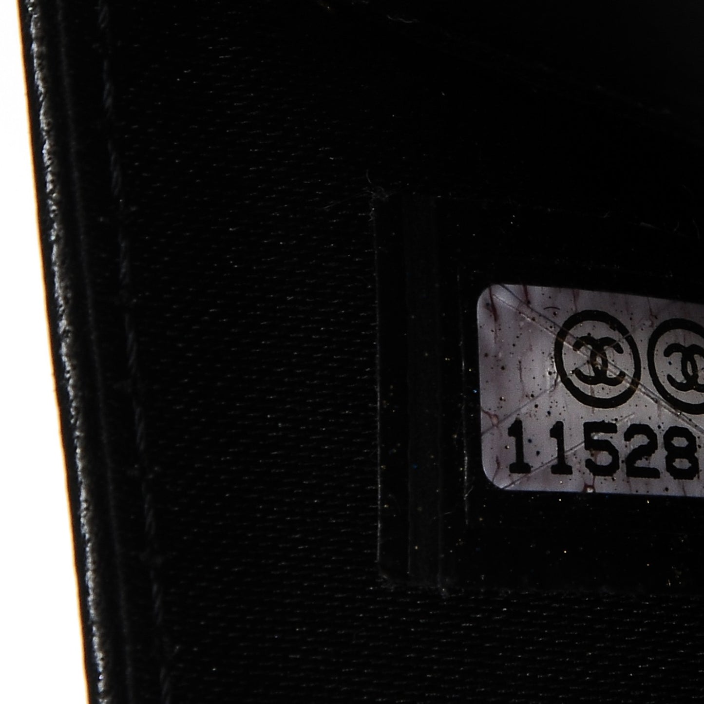 Embossed Lambskin Travel Bi-Fold Wallet Black