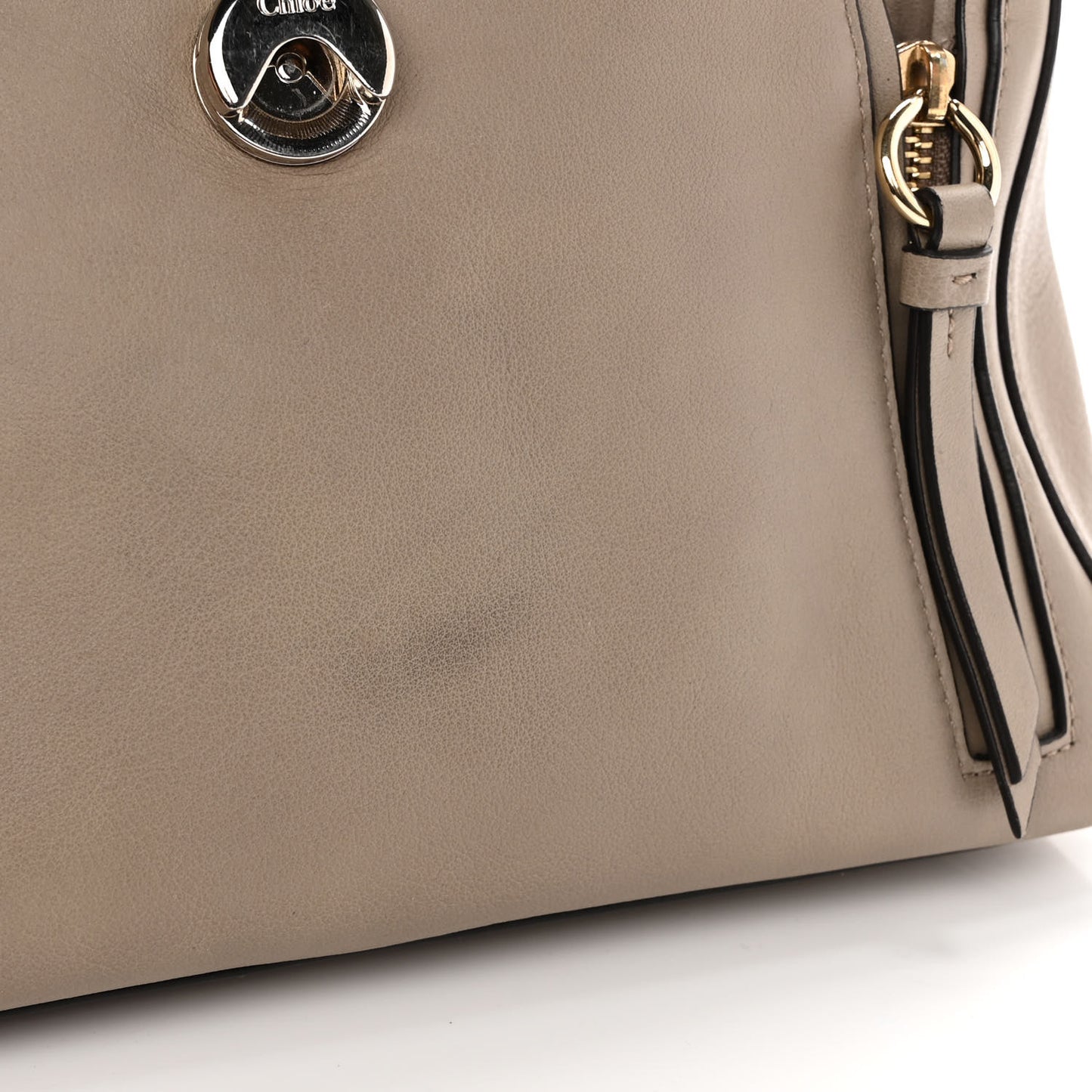 Calfskin Small Faye Day Shoulder Bag Motty Grey
