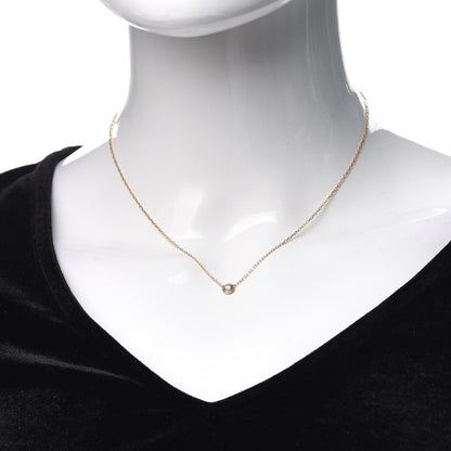 Cartier 18K Pink Gold Diamond LM D'Amour Pendant Necklace 2 of 6