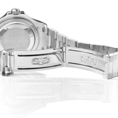 Rolex Stainless Steel Platinum 40mm Oyster Perpetual Date Yacht-Master Watch Silver 16622 7 of 7
