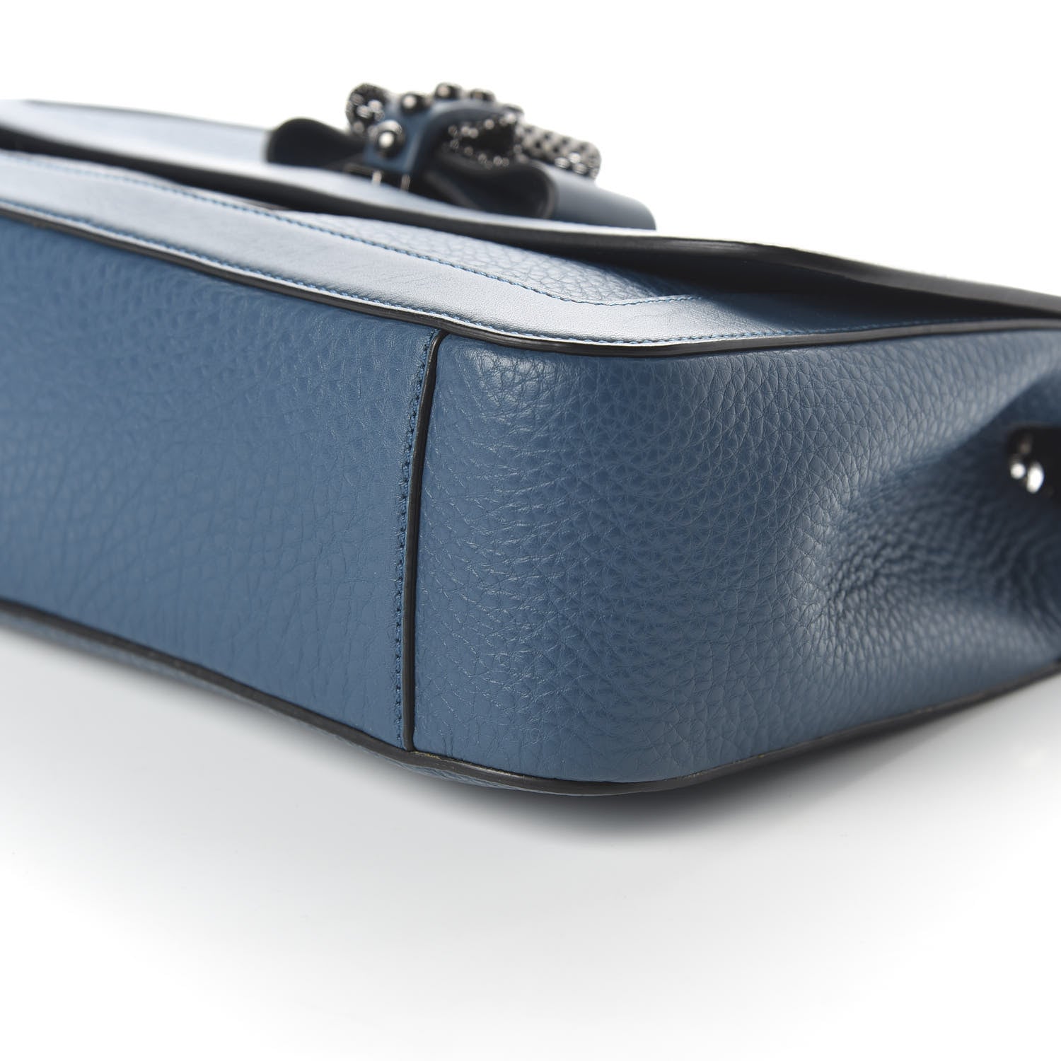 Christian Louboutin Calfskin Sweet Charity Shoulder Bag Blue 7 of 9