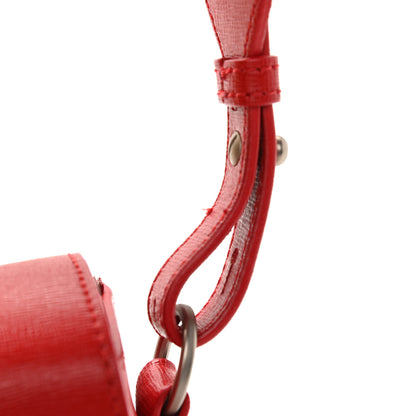 Off-White Saffiano Striped Diag Binder Flap Bag Red 13 of 15