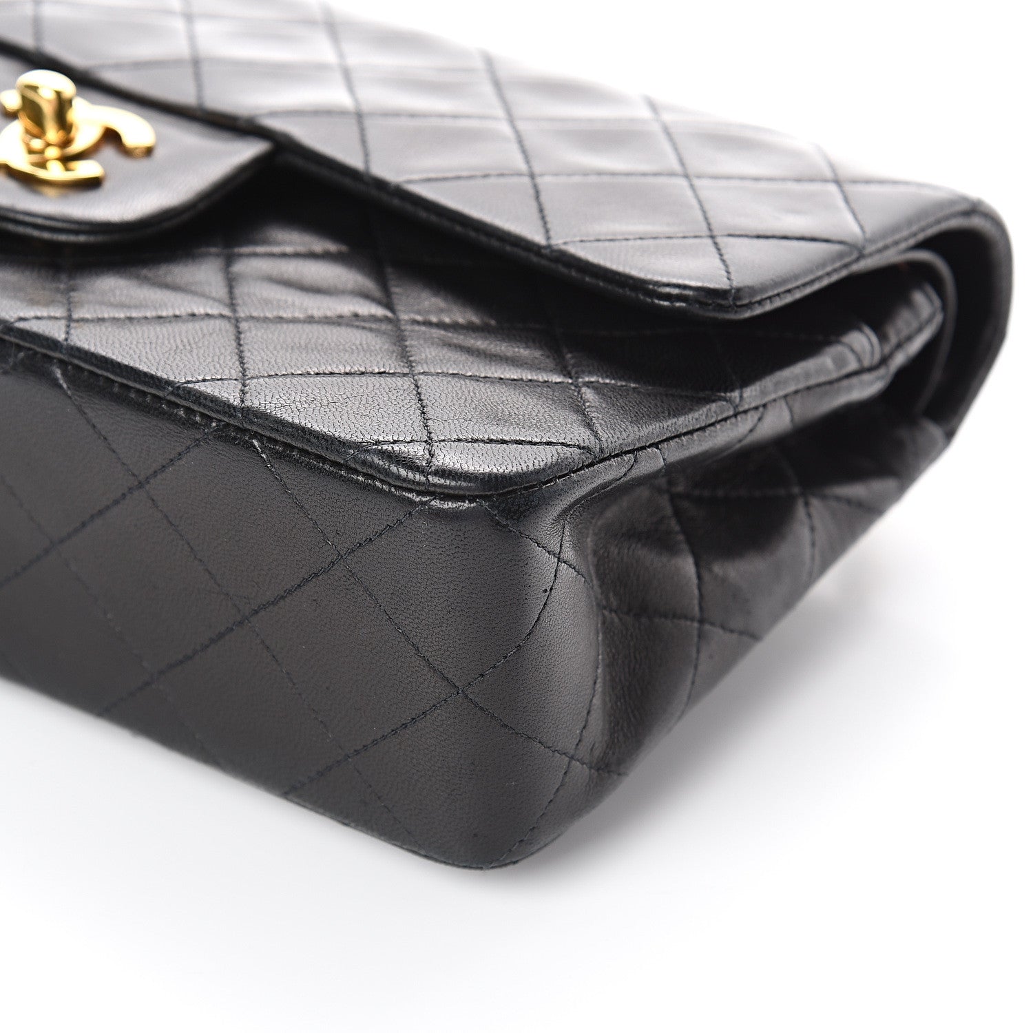 Chanel Lambskin Quilted Small Double Flap Black 10 of 10