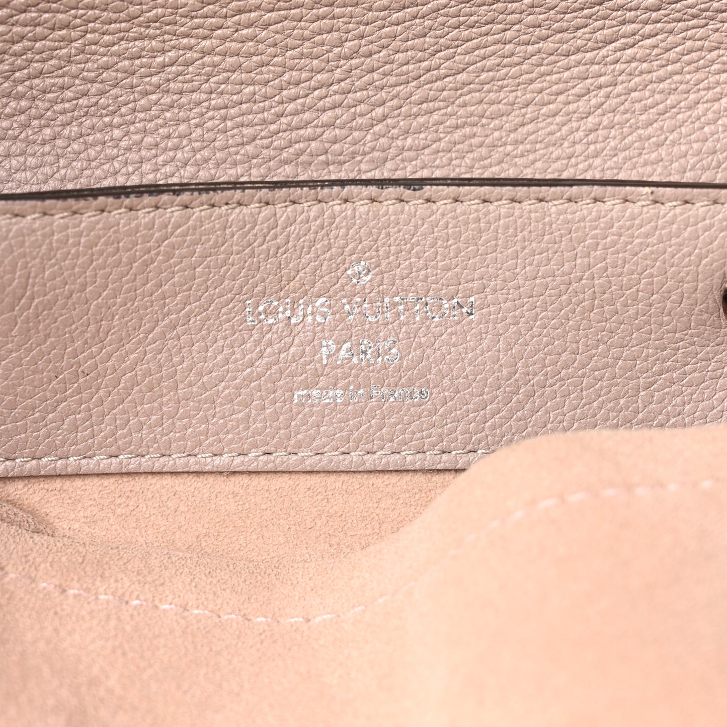 Soft Calfskin Lockme Backpack Mastic