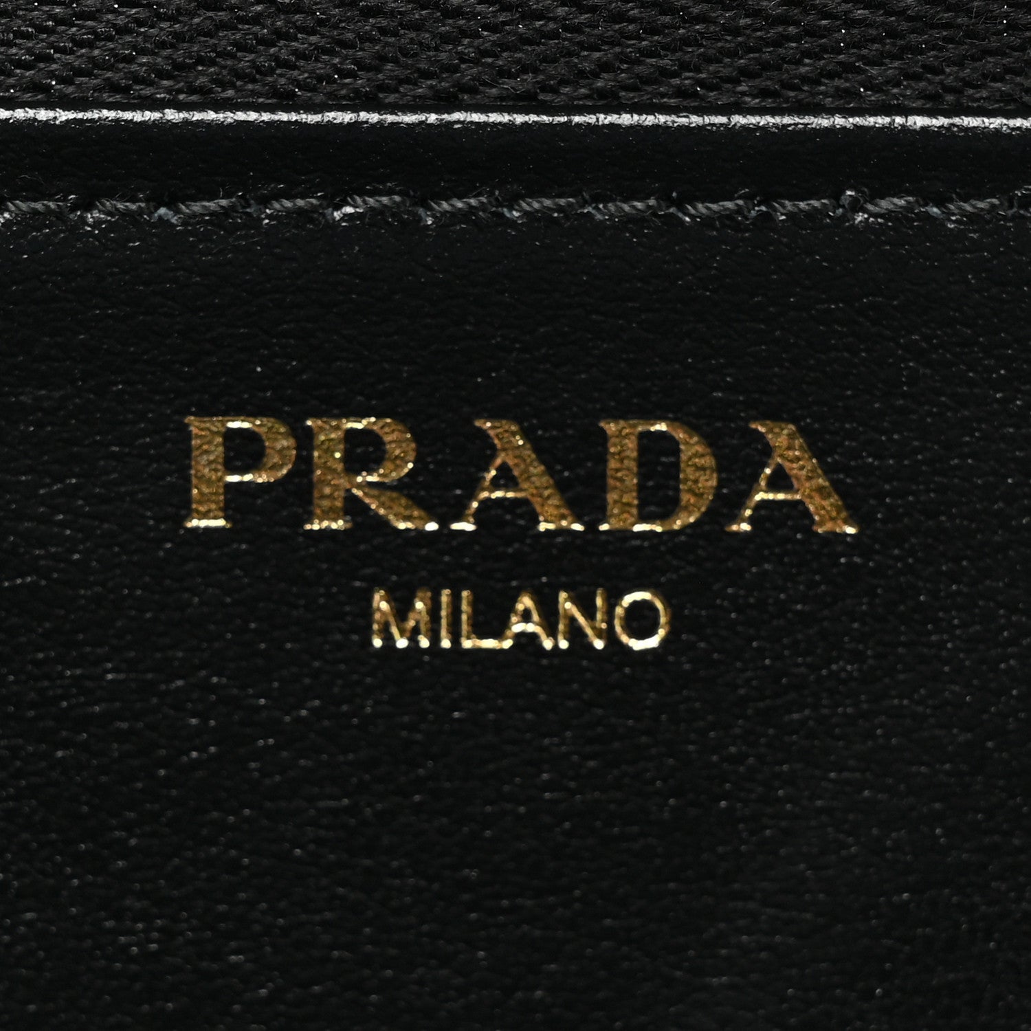 Prada Vitello Move Zip Around Keychain Black 6 of 9