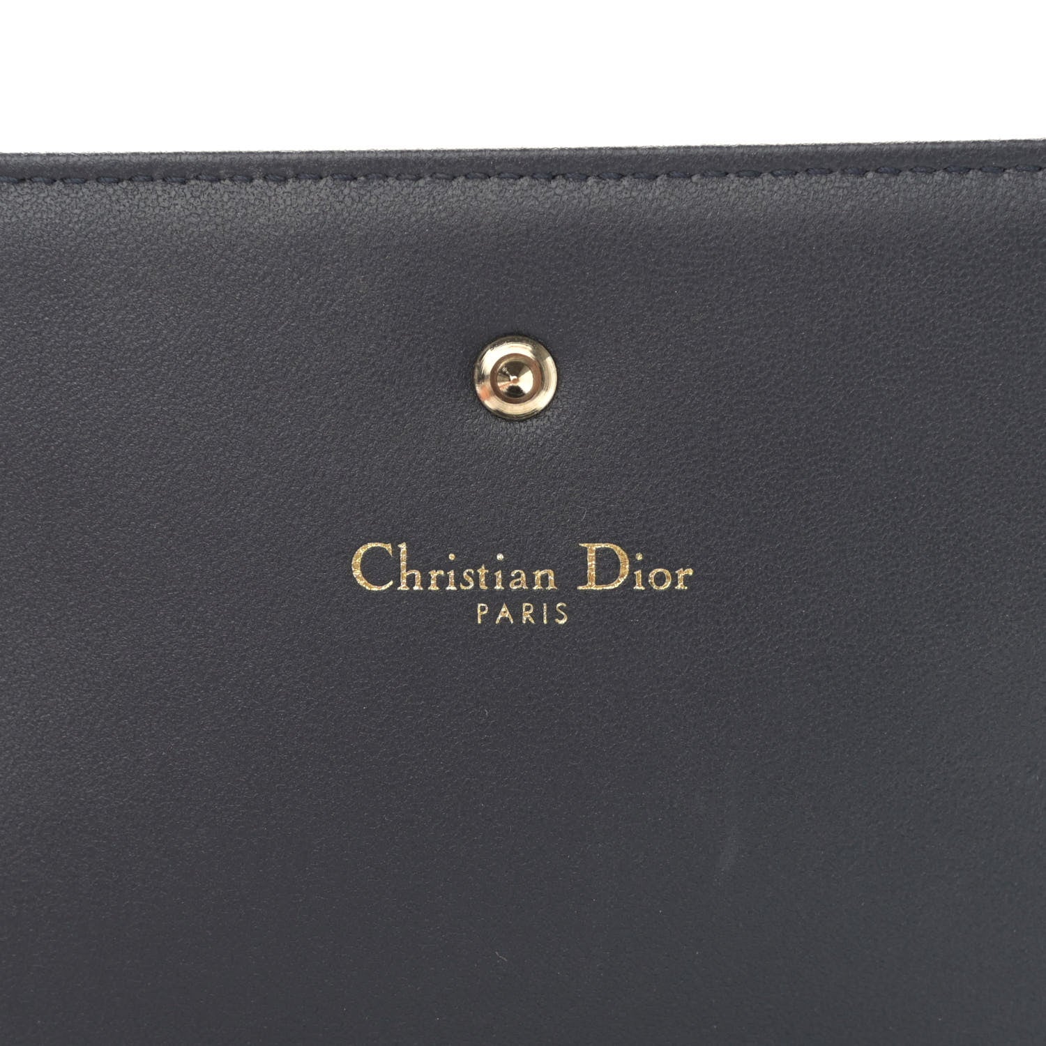 Christian Dior Metallic Patent Micro-Cannage Diorama Croisiere Chain Wallet Silver 7 of 12
