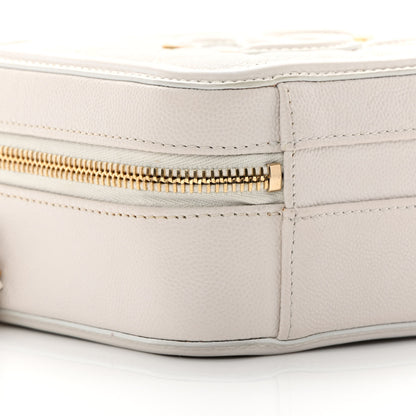 Chanel Caviar Quilted Small CC Filigree Vanity Case White 9 of 17