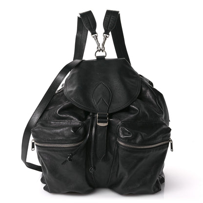 Celine Calfskin Medium Biker Backpack Black 1 of 12
