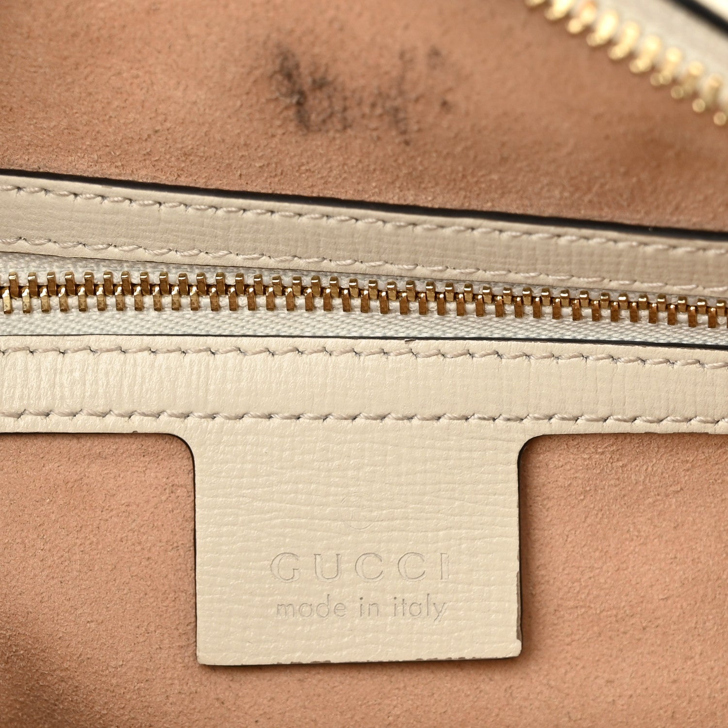 Gucci GG Supreme Monogram Small Horsebit 1955 Shoulder Bag Beige Mystic White 6 of 14