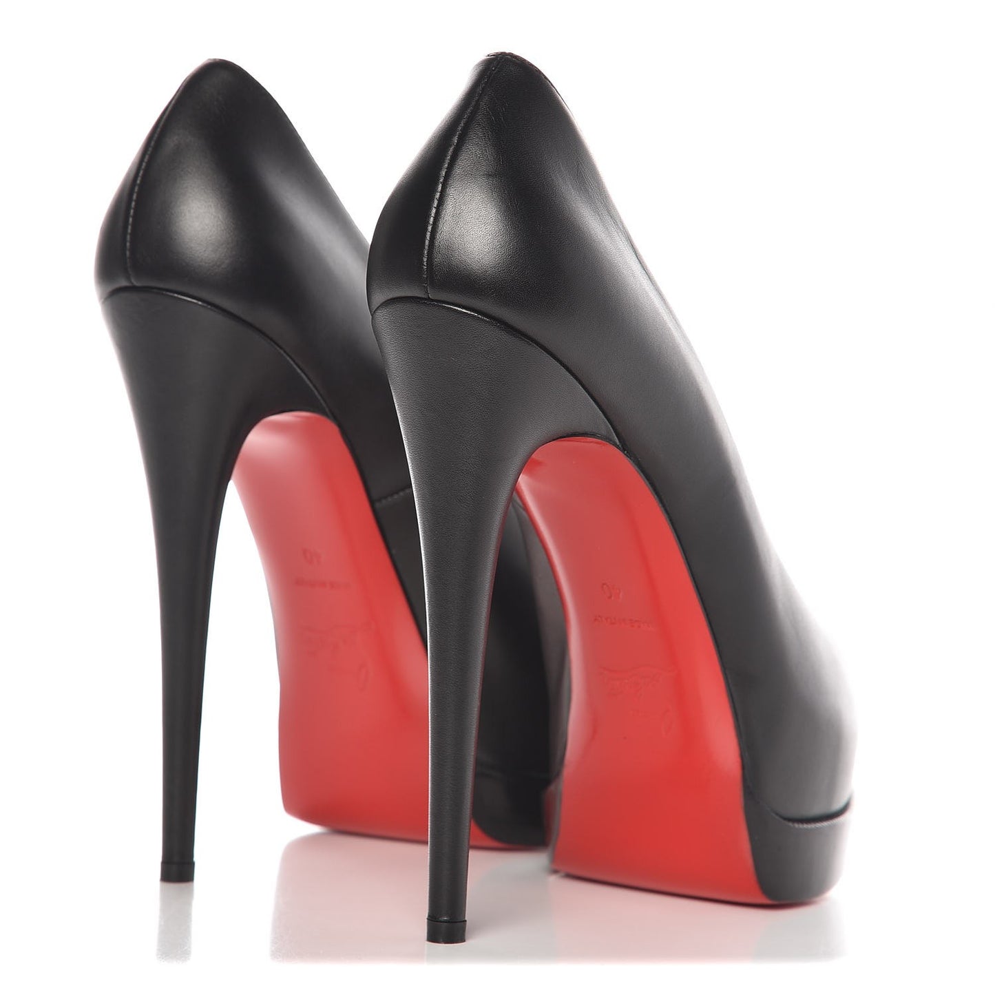 Calfskin Palais Royal Trepointe 140 Pumps 40 Black