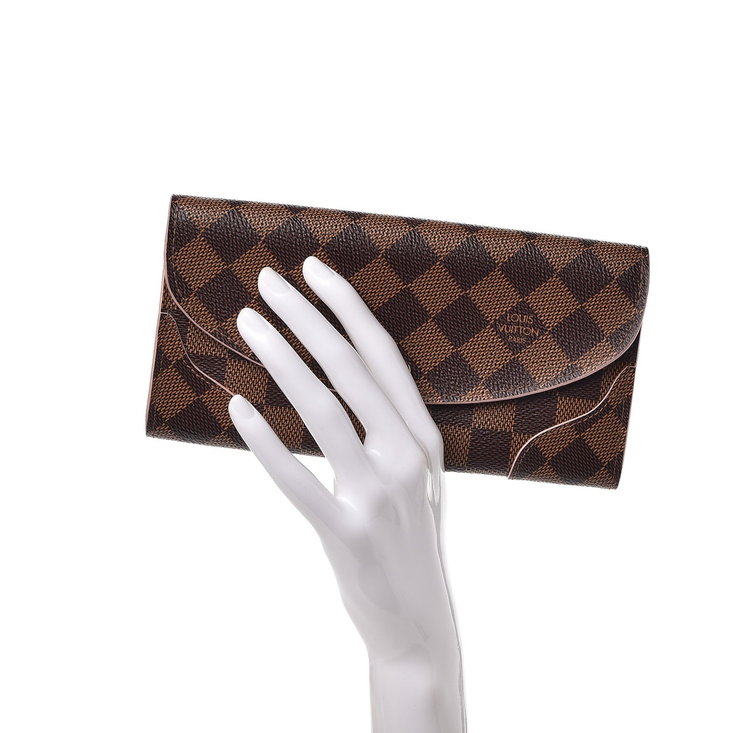 Damier Ebene Caissa Wallet Rose Ballerine