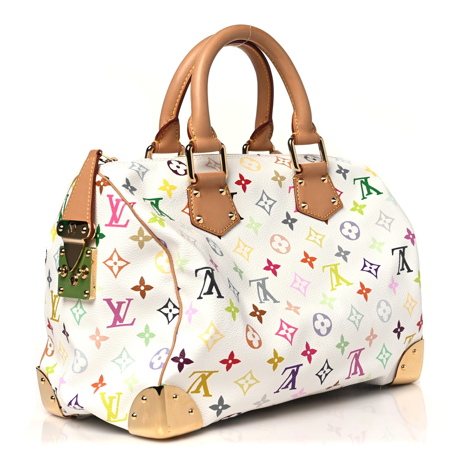 Louis Vuitton Monogram Multicolor Speedy 30 White 3 of 9