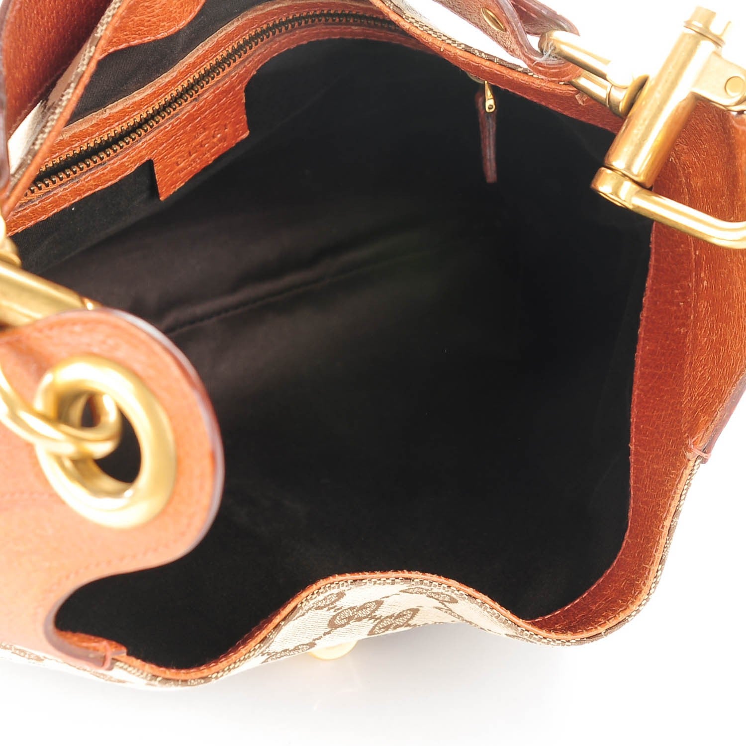 Gucci Monogram Piston Lock Jackie O Hobo Tan 5 of 7