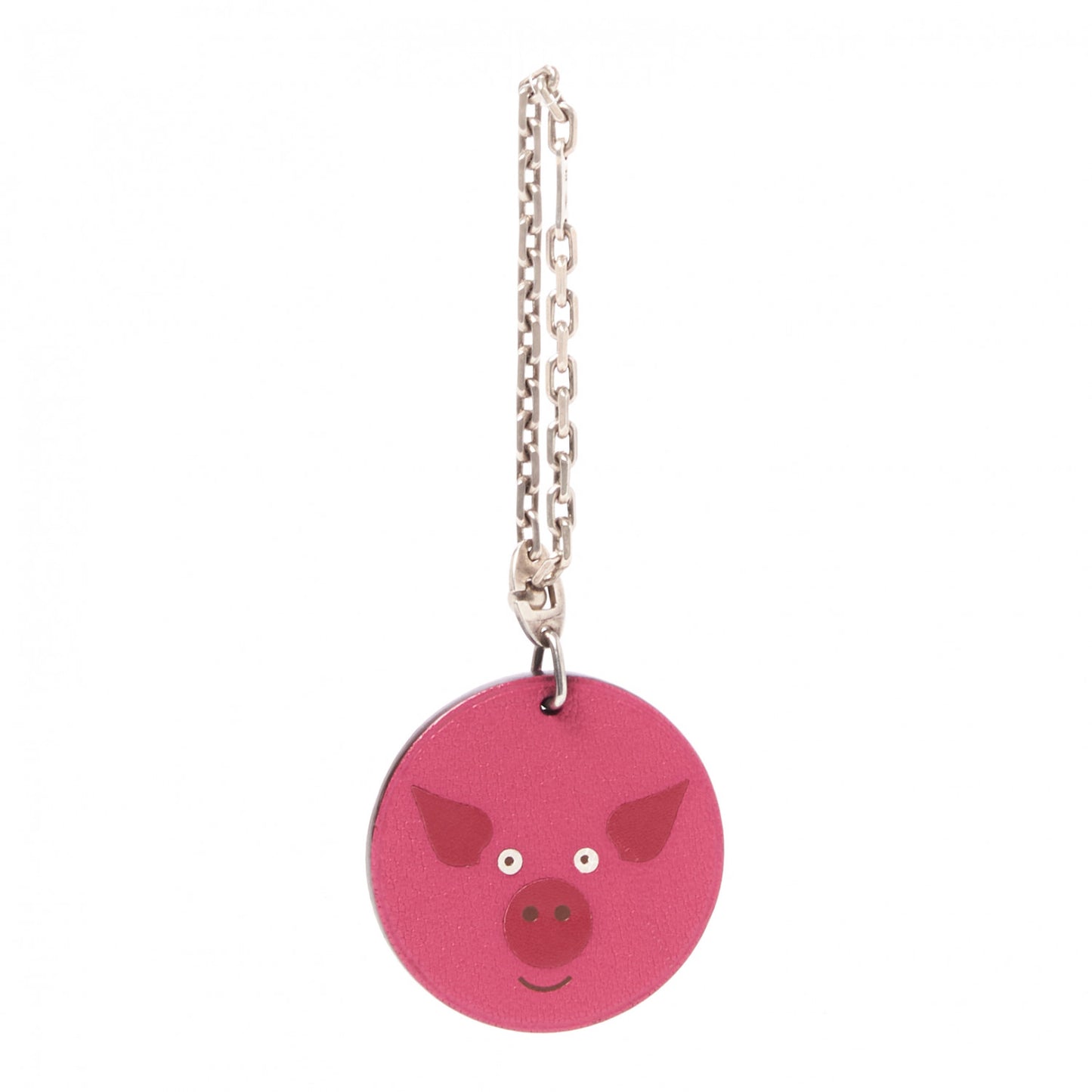 Chevre Mysore Pig Key Chain Pink Rose Shocking