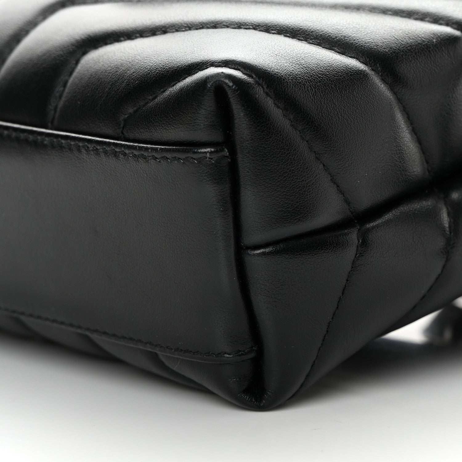 Saint Laurent Calfskin Y Quilted Monogram Toy Loulou Crossbody Bag Black 10 of 14