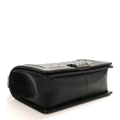 Chanel Caviar Quilted Medium Boy Flap Black 4 of 11