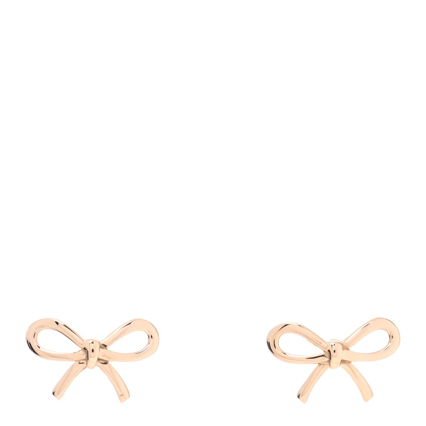 18K Rose Gold Bow Earrings