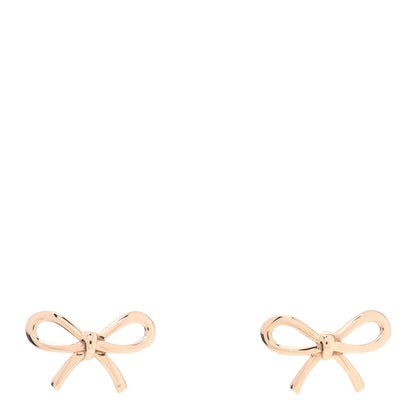 Tiffany 18K Rose Gold Bow Earrings 1 of 4