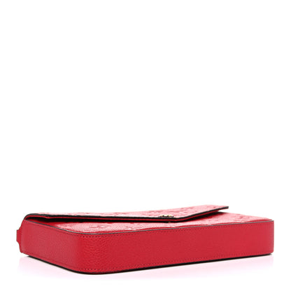 Louis Vuitton Empreinte Pochette Felicie Chain Wallet Scarlet 5 of 11